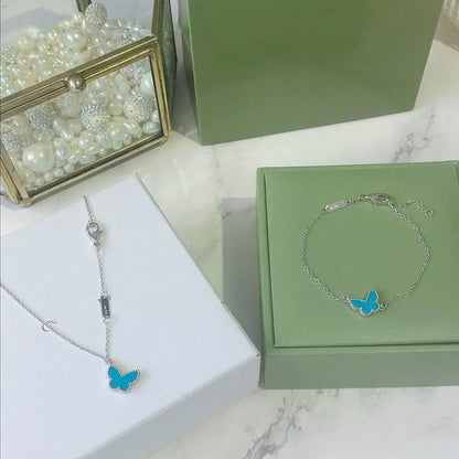[Spark]BUTTERFLY TURQUOISE BUTTERFLY BRACELET SILVER