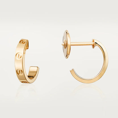 [Spark]LOVE EARRINGS 2.65MM PINK GOLD