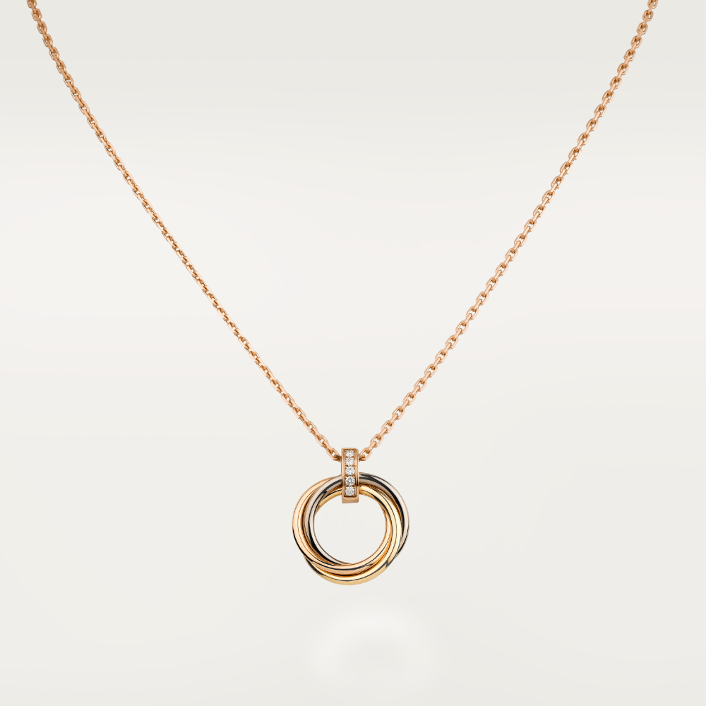 [Spark]TRINITY NECKLACE GOLD  DIAMONDS
