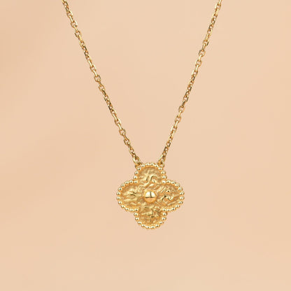 [Spark]CLOVER 15MM  BRONZING NECKLACE
