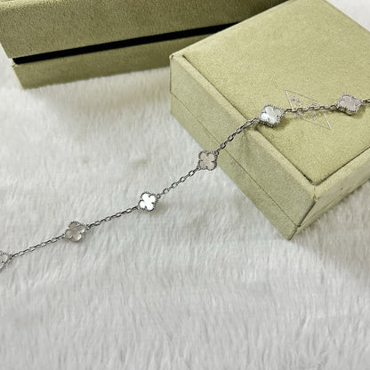 [Spark]CLOVER 6 MOTIF WHITE MOP BRACELET-w