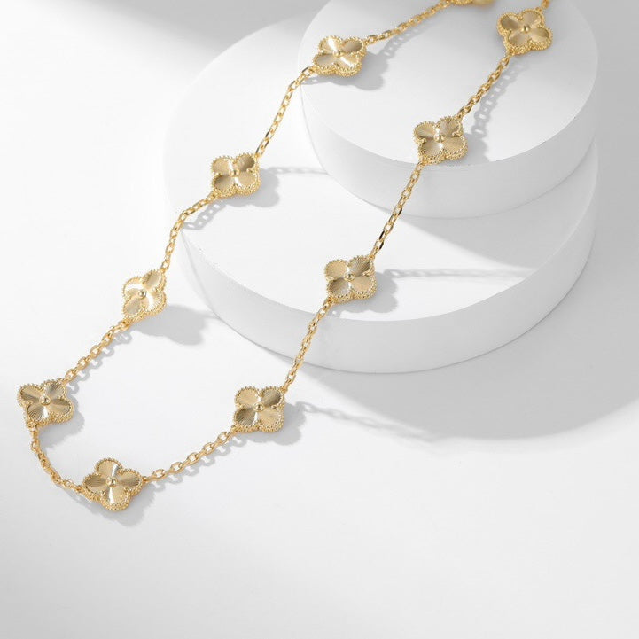 [Spark]CLOVER 10 MOTIFS LASER NECKLACE