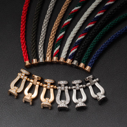 [Spark]FORCE LARGE HORSESHOE FULL DIAMOND BRACELET SILVER