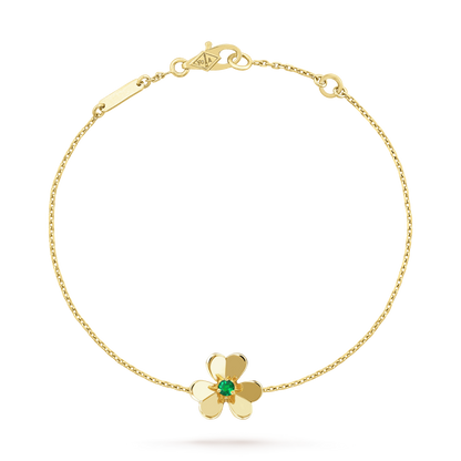 [Spark]FRIVOLE GOLD FLOWER PINK MALACHITE BRACELET