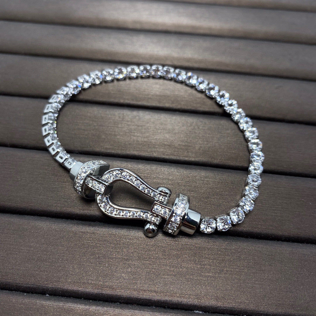 [Spark]FORCE  HORSESHOE  DIAMOND TENNIS BRACELET