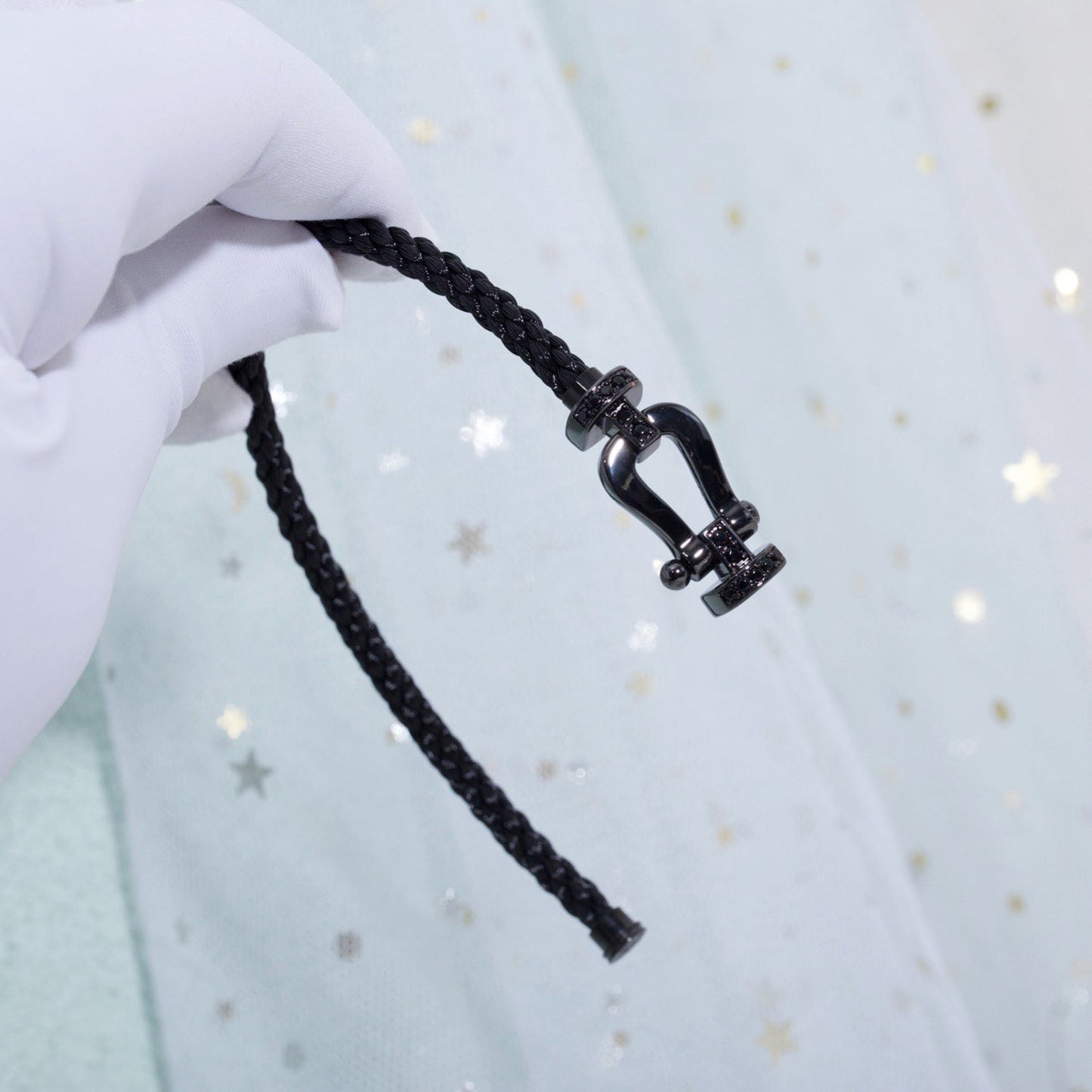 [Spark]FORCE LARGE SERIES HORSESHOE BLACK SAMURAI BRACELET