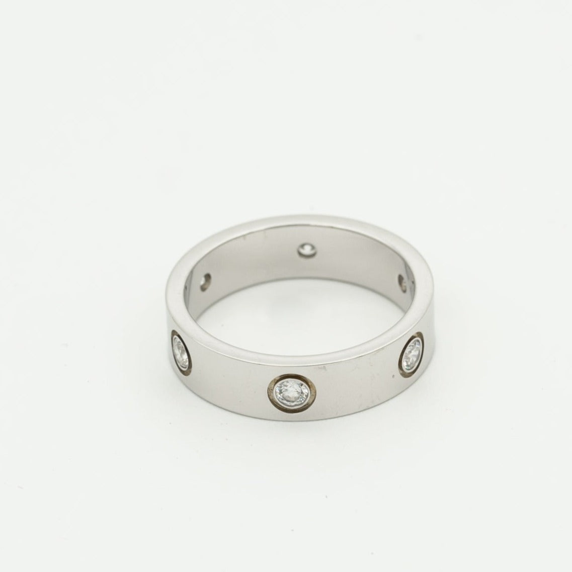 [Spark]LOVE RING 5.5MM 6 DIAMONDS SILVER