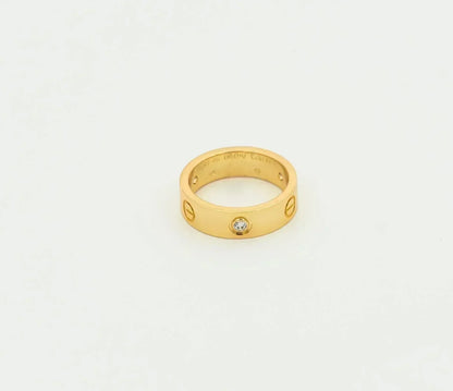 [Spark]LOVE RING 5.5MM 3 DIAMONDS GOLD
