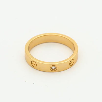 [Spark]LOVE RING 4MM 1 DIAMOND PINK GOLD