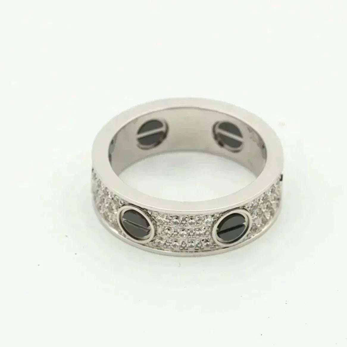 [Spark]LOVE RING 5.5MM DIAMONDS PAVED CERAMIC