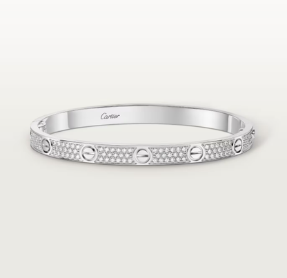 [Spark]NEW-LOVE-4.8MM-Width Diamond-Studded Bracelet
