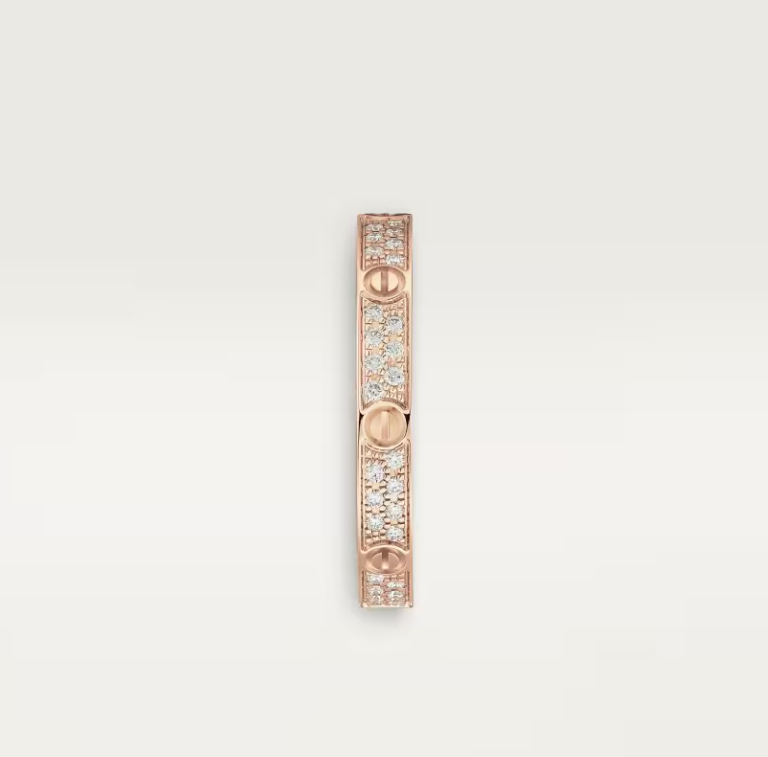 [Spark]LOVE RING 2.6mm-wide full-diamond ring Spark Gold