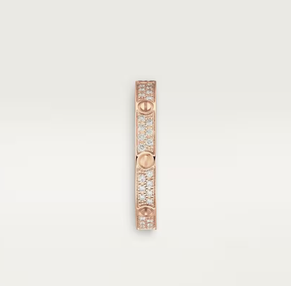 [Spark]LOVE RING 2.6mm-wide full-diamond ring Spark Gold