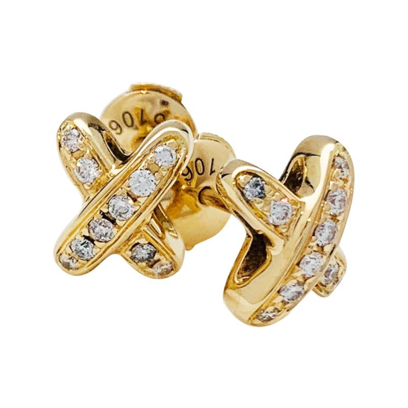 [Spark]JEUX DE GOLD DIAMOND EARRINGS