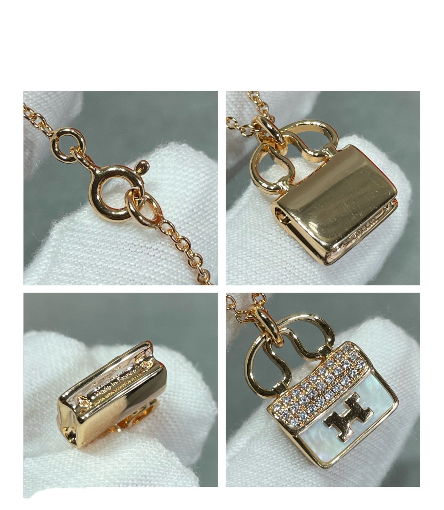 [Spark]H CIRCE MOISSANITE PENDANT NECKLACE GOLD