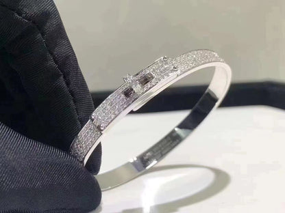[Spark]HM KELLY BRACELET IN SILVER AND FULL PAVE DIAMOND