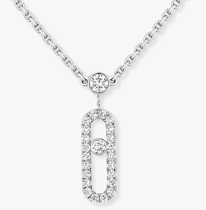[Spark]MS Double-Circle Full-Diamond Necklace