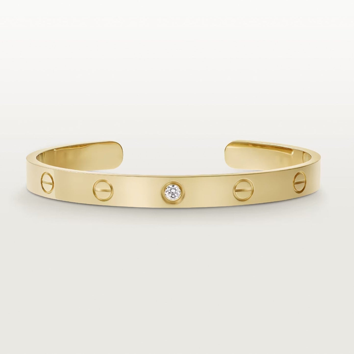 [Spark]LOVE BRACELET 6.1MM 1 DIAMOND OPEN CUFF