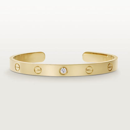 [Spark]LOVE BRACELET 6.1MM 1 DIAMOND OPEN CUFF