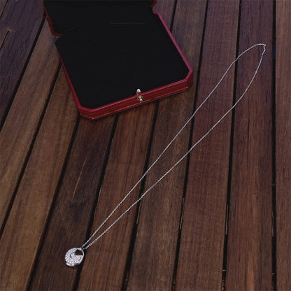 [Spark]AMULETTE SILVER FULL DIAMOND NECKLACE