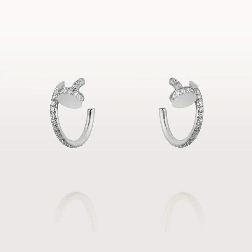 [Spark]JUSTE EARRINGS 12.75MM SILVER DIAMOND