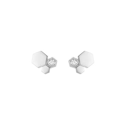 [Spark]BEE LOVE SILVER DIAMOND EARRINGS