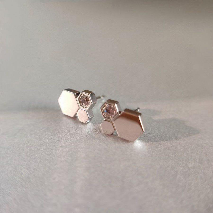 [Spark]BEE LOVE SILVER DIAMOND EARRINGS