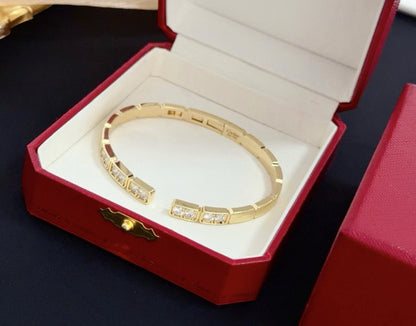 [Spark jewelrys]LOVE DIAMOND OPEN  BRACELET