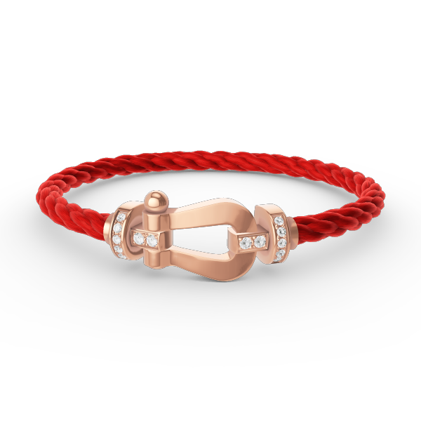 [Spark]FORCE LARGE HORSESHOE HALF DIAMOND BRACELET Spark GOLD