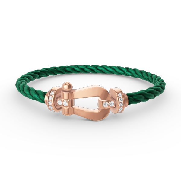 [Spark]FORCE LARGE HORSESHOE HALF DIAMOND BRACELET Spark GOLD