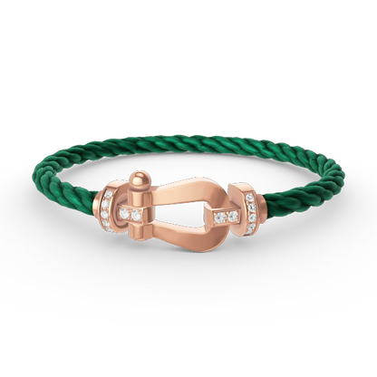 [Spark]FORCE LARGE HORSESHOE HALF DIAMOND BRACELET Spark GOLD