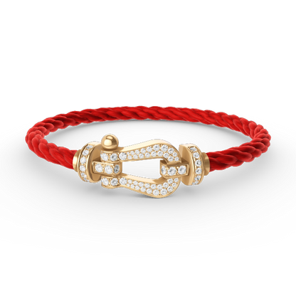 [Spark]FORCE LARGE HORSESHOE FULL DIAMOND BRACELET GOLD