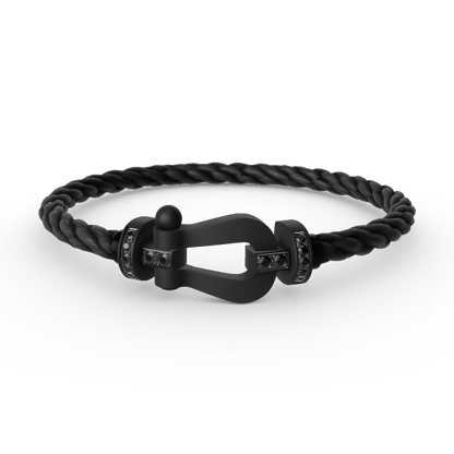 [Spark]FORCE LARGE SERIES HORSESHOE BLACK SAMURAI BRACELET