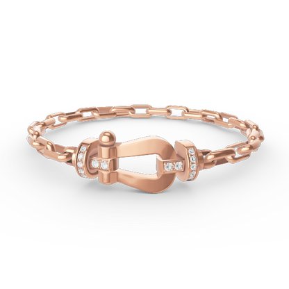 [Spark]FORCE LARGE HORSESHOE CLASP  METAL BRACELET