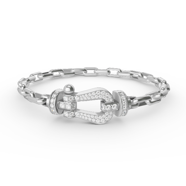 [Spark]FORCE LARGE HORSESHOE CLASP  METAL BRACELET