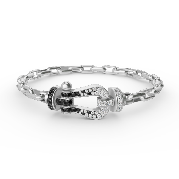 [Spark]FORCE LARGE HORSESHOE CLASP  METAL BRACELET