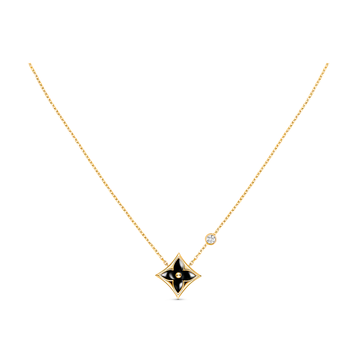 [Spark]STAR BLACK MOP NECKLACE