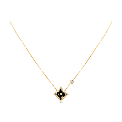 [Spark]STAR BLACK MOP NECKLACE