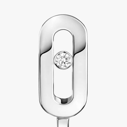 [Spark]Diamond Mini Hoop Earrings Move Classique
