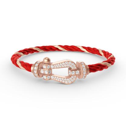 [Spark]FORCE LARGE HORSESHOE FULL DIAMOND BRACELET Spark GOLD