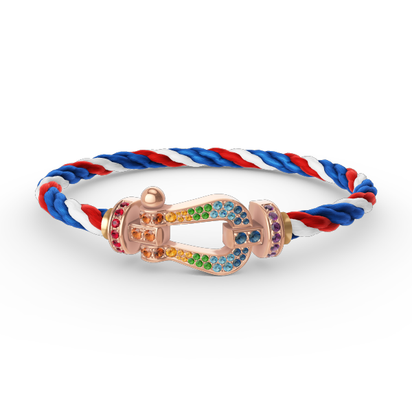 [Spark]FORCE LARGE HORSESHOE  COLORED DIAMOND BRACELET Spark GOLD