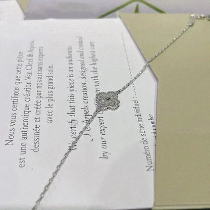 [Spark]CLOVER  SINGLE FLOWER BRACELET SILVER