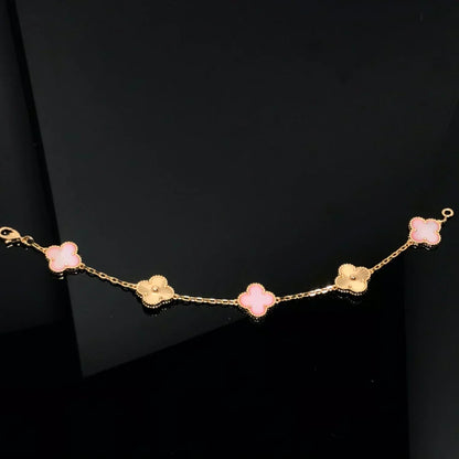 [Spark] CLOVER 5 MOTIFS  PINK MOP BRACELET COLLECTION