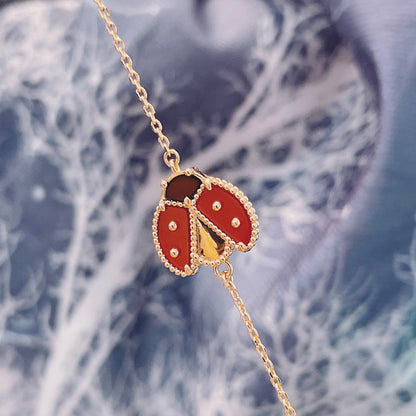 [Spark]LUCKY SPRING 1 MOTIF PINK GOLD BRACELET
