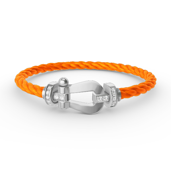 [Spark]FORCE LARGE HORSESHOE HALF DIAMOND BRACELET SILVER