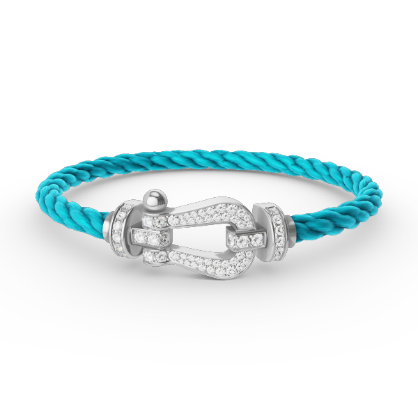 [Spark]FORCE LARGE HORSESHOE FULL DIAMOND BRACELET SILVER