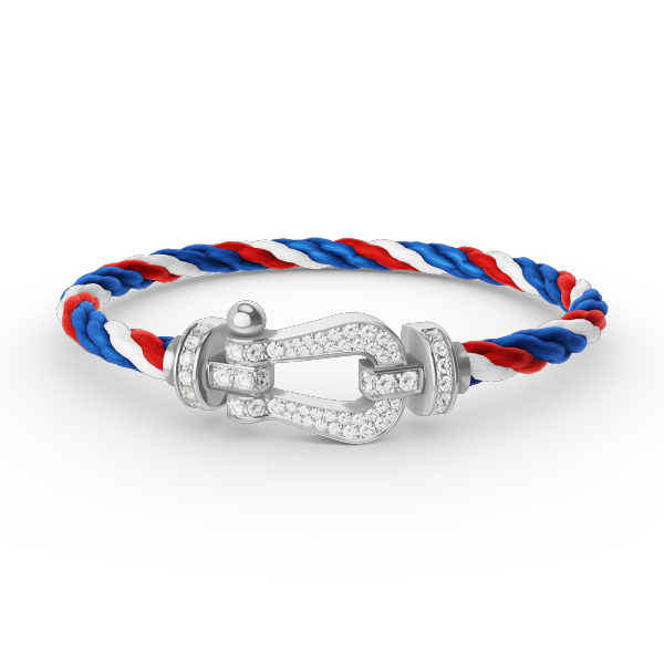 [Spark]FORCE LARGE HORSESHOE FULL DIAMOND BRACELET SILVER